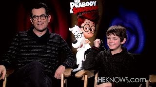 Mr Peabody amp Sherman Cast Talks Animation and Staying True to Character  Celebrity Interview [upl. by Felicle949]