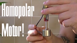 MAKE A HOMOPOLAR MOTOR [upl. by Boar367]