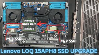 Lenovo LOQ 15APH8 SSD Upgrade and RAM Location [upl. by Eibloc]