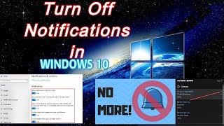 How to turn off notifications in window 10  Disable notifications in windows 10 [upl. by Lonergan347]