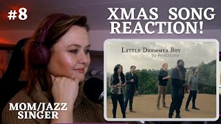 Mom REACTS to Pentatonix Little drummer boy day 8 they made me like the song again [upl. by Aros]