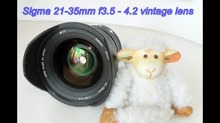 Sigma 2135mm f35  42 vintage film camera lens First impressions [upl. by Rakia]