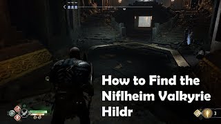 God of War 4 2018 How to Find the Niflheim Valkyrie Hildr Walkthrough [upl. by Aetnahs581]