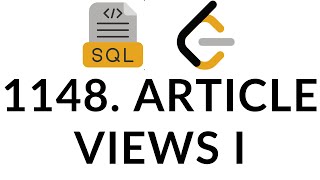 1148 Article Views I  Leetcode  SQL [upl. by Nonnek]