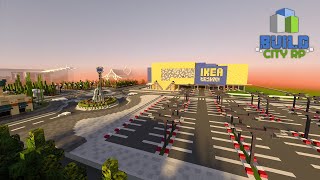 CONSTRUCTION DUNE VILLE  LE IKEA ET LES NOUVEAUX MAGASINS  136 LIVE MINECRAFT [upl. by Asilej]