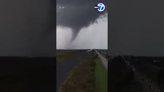 Tornado spawned by Milton reported in Miami area [upl. by Bethesde]