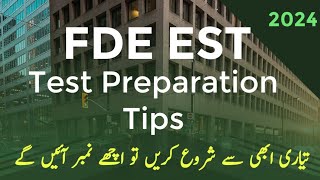 Test Preparation Tips and Syllabus for FDE EST Jobs  FDE EST Past Paper Questions  Important Topic [upl. by Weatherby449]