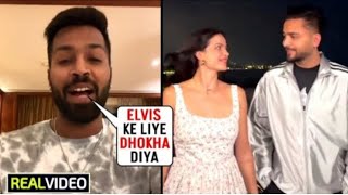 Hardik Pandya Angry Reaction Natasha Elvish Viral Video  Hardik Pandya News  Natasha with Elvish [upl. by Oal220]