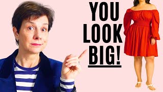 How Not To Look Big Fashion Mistakes That Make You Look Bigger [upl. by Stempien]