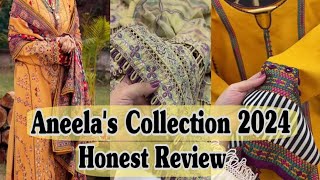 Aneelas Collection 2024 online clothes Honest Review [upl. by Akciret]