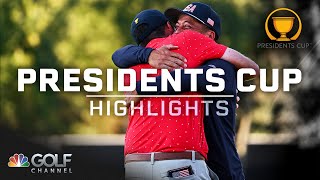 Presidents Cup Day 4 singles matches  EXTENDED HIGHLIGHTS  92924  Golf Channel [upl. by Atsillak]