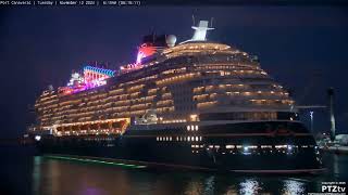 DISNEY TREASURE First arrival at Port Canaveral 11122024 [upl. by Eldon]