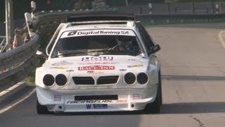 LANCIA DELTA S4 exgroup B at Swiss Hillclimb 2012 Pure Engine Sound No Music [upl. by Viridis]