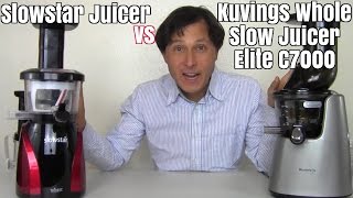 Kuvings Whole Slow Juicer Elite vs Slowstar Comparison Review [upl. by Marceau76]