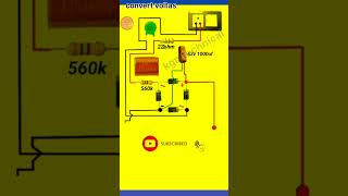 Voltas convert 220v to 3v 6v 9v 12v 25v48v  DC led driver circuit diagram shorts [upl. by Veneaux]