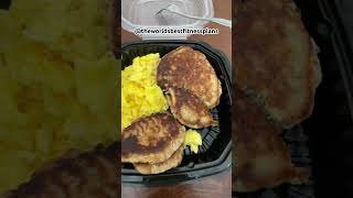 Meal Prep 3 Protein Pancakes 4 Eggs 2 Turkey Sausage Patties  HighProtein Easy and Delicious [upl. by Irra]