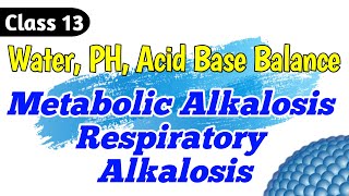 Metabolic Alkalosis  Respiratory Alkalosis  Class 13 [upl. by Eniahpets]