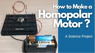 How to Make a Simple Homopolar Motor with Copper Wire Magnet Battery [upl. by Hedges]