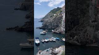 The Harbor of Riomaggiore italytravel riomaggiore wanderlust cinqueterreitaly [upl. by Binnings]