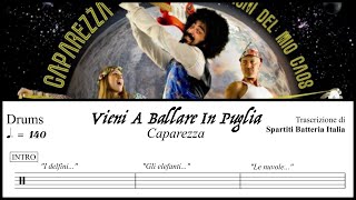 Vieni A Ballare In Puglia  Caparezza drumless  spartito PDF [upl. by Rodgiva]