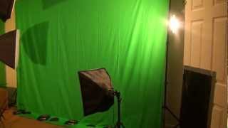 Ephoto Chromakey Green Screen And Lighting Kit Unboxing And Hands On [upl. by Assehc434]