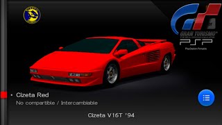 Cizeta V16T 94  Gran Turismo PSP  Showcase [upl. by Ralip]