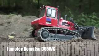 Fumotec Komatsu D65WX17  Leveling the ground  RC Dozer action [upl. by Madoc]