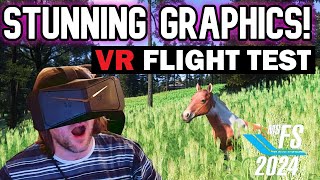 OK Asobo Im IMPRESSED BUT MSFS 2024 AMAZING VR GRAPHICS FULL FLIGHT  Pimax Crystal LIGHT [upl. by Remle]