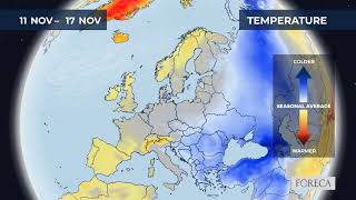 Monthly temperature forecast for Europe 30102024 [upl. by Ierdna823]