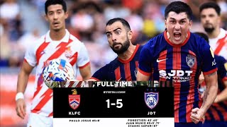 JDT BELASAH KL CITY🔥 Highlights Johor Darul Tazim vs KL City FC 51  Liga Super Malaysia 2024 [upl. by Born]