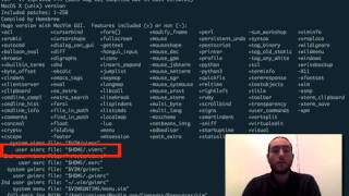 Badass Vim Tutorials  How to find and edit your vimrc file [upl. by Conias259]