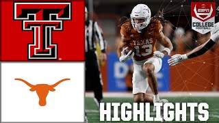 Texas Tech Red Raiders vs Texas Longhorns  Full Game Highlights [upl. by Fachanan681]