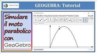 TUTORIAL Moto parabolico con GeoGebra [upl. by Agustin]