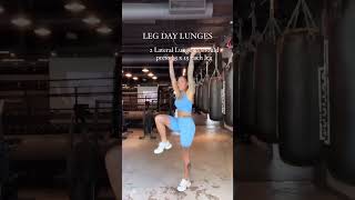 Lunge away your Holiday Stress with these 4 Lunges🍑 Forward to Reverse Lunge 3 x 15 each leg [upl. by Ecyob]