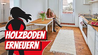 Holzboden schleifen  Bauhelden [upl. by Ahtabbat384]