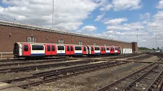 London Underground 1992 Stock 93208 and 91329 shunting at Ruislip Depot [upl. by Awram]