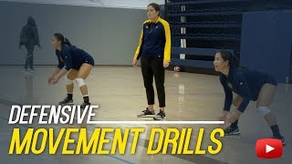 Volleyball Defensive Movement Drills  Coach Ashlie Hain [upl. by Madelon]