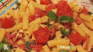 142  Pasta fredda pomodoro mozzarella capperi e oliveti par desse alle Maldivefacile e sano [upl. by Fidelas]