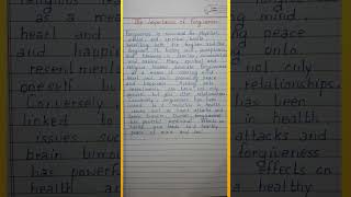 Short essay on Importance of Forgiveness  Paragraph preparestudies englishgrammar forgiveness [upl. by Scopp114]