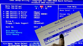 BIOSBoot menu setting on Gigabyte GAG41M Combo Motherboard [upl. by Nosae]