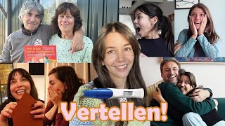 Vrienden en familie vertellen dat ik zwanger ben👶🏻🎁 [upl. by Ennasil]