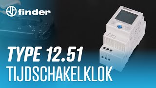 Finder 1251 Tijdschakelklok  Aansluiten amp Instellen [upl. by Brigette761]