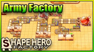 Wave DefenceRoguelikeFactory Sim  Shape Hero factory Demo [upl. by Ramos]