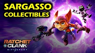 Sargasso All Collectibles Gold Bolt Armor Spybot CraiggerBear  Ratchet and Clank Rift Apart [upl. by Aissela378]