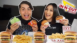 MASSIVE IN N OUT MUKBANG eating show [upl. by Teri]