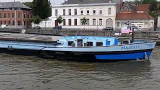 Après la pluieRetour des barges vers le canal de lEscaut à Tournai après une pause temporairevlog [upl. by Eelan]