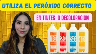 Que Volumen de Peróxido usar para Tintes y Decoloraciones 10V 20V 30V o 40V [upl. by Teak]