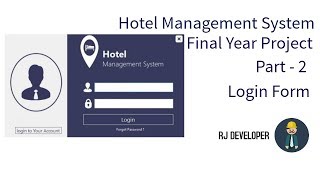 Hotel Management System  Final Year Project  Flat Design UI  Part 2 [upl. by Jacobsen]