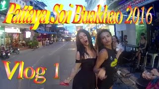 Pattaya  Soi Buakhao 2016 vlog1 [upl. by Eniarral]