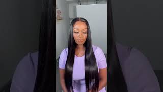 5X5 CLOSURE WIGS SILKY STRAIGHT SKIN MELT SWISS LACE WIG5x5 [upl. by Adekram]